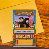 Personalized Metal Love Card – Minecraft Inspired Design