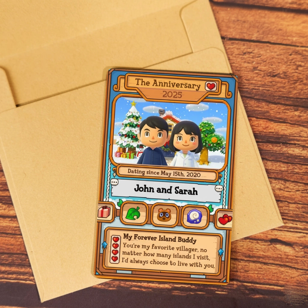 Personalized Couple Metal Card