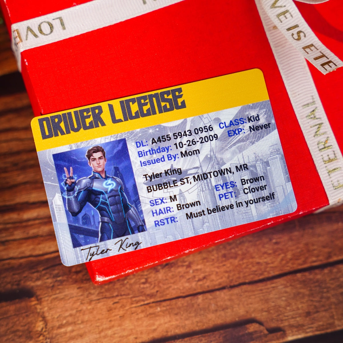 Custom Marvel Rivals-Inspired Driver License - Metal Card