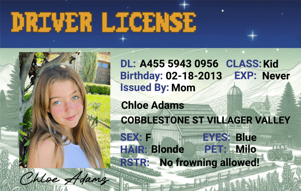 Custom Farming-Inspired Driver License - Metal Card